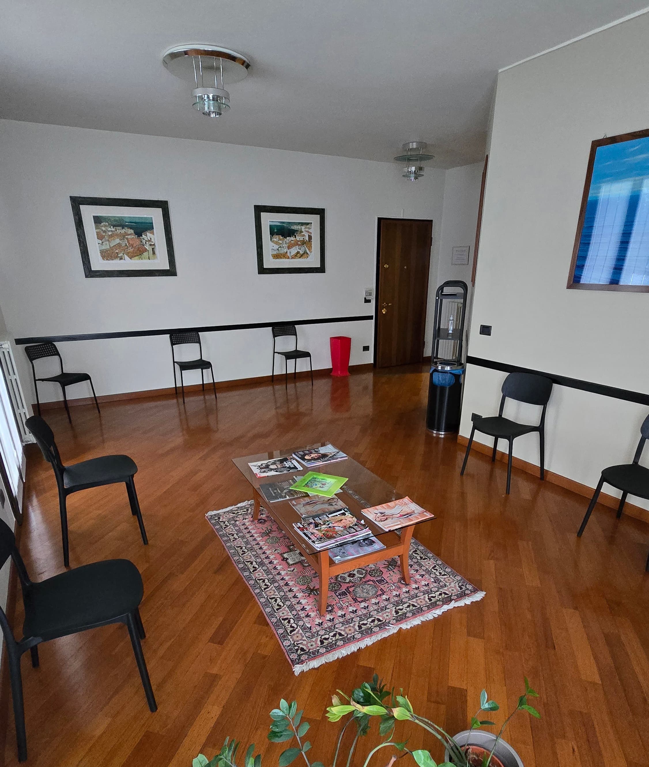 La sala d'attesa dello studio