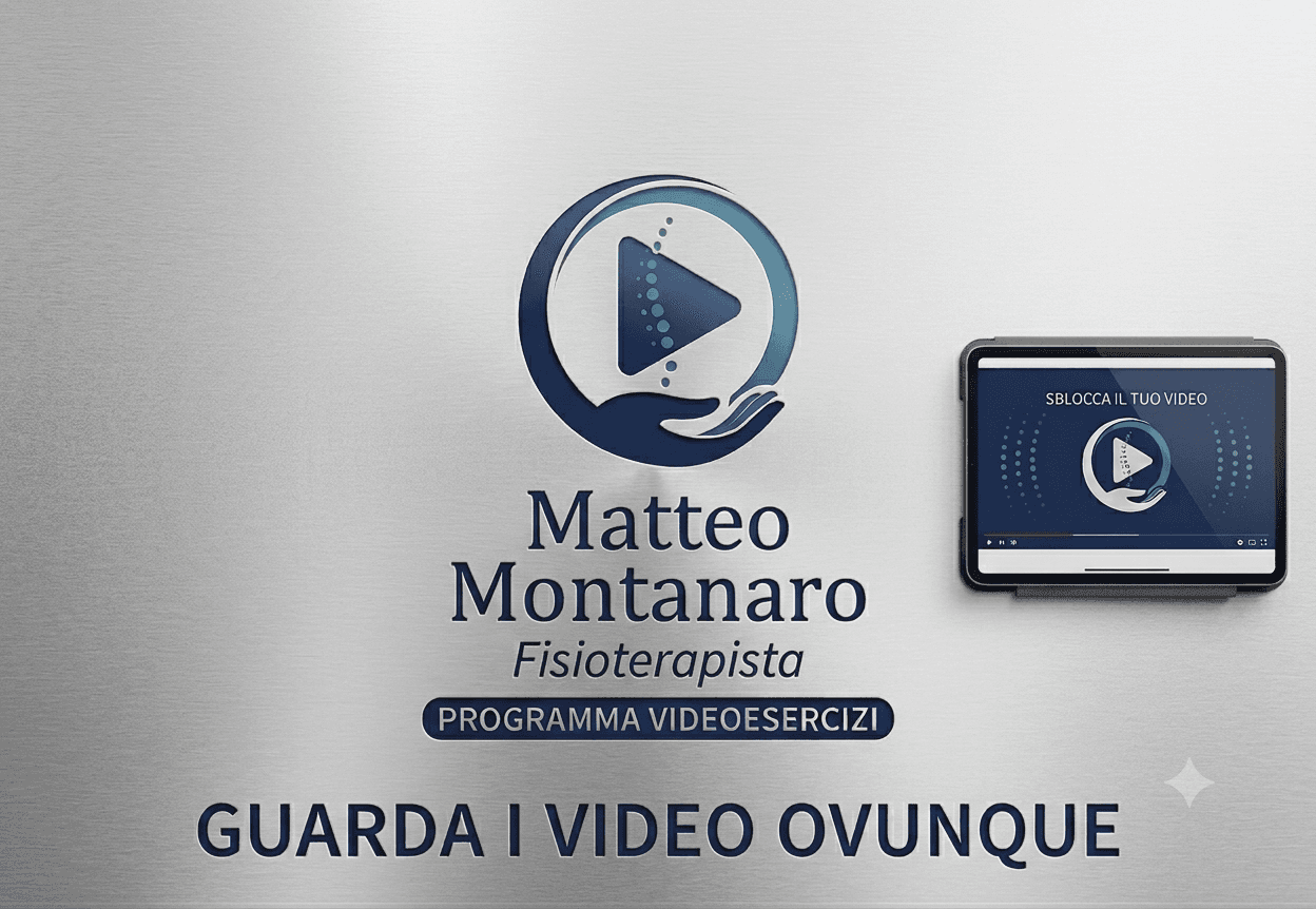 Programma video esercizi di Matteo Montanaro in studio